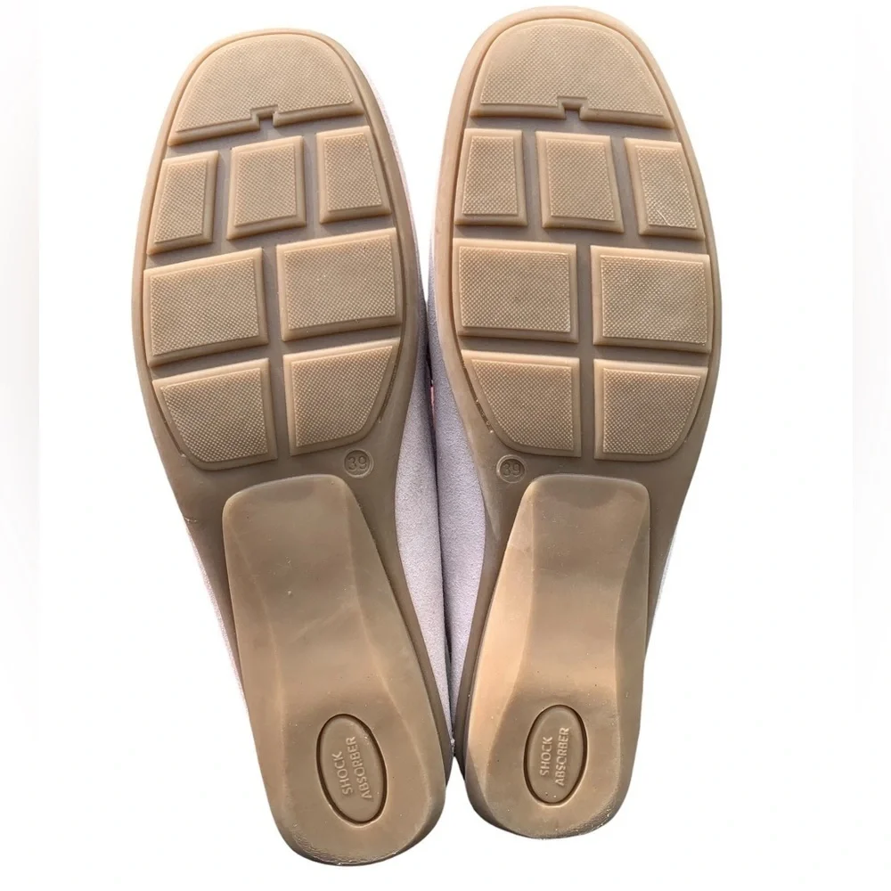 PIERRO MASETTI Kiowa Blush Pink Suede Moc Driving Loafers Shoes 39 US 8-8.5